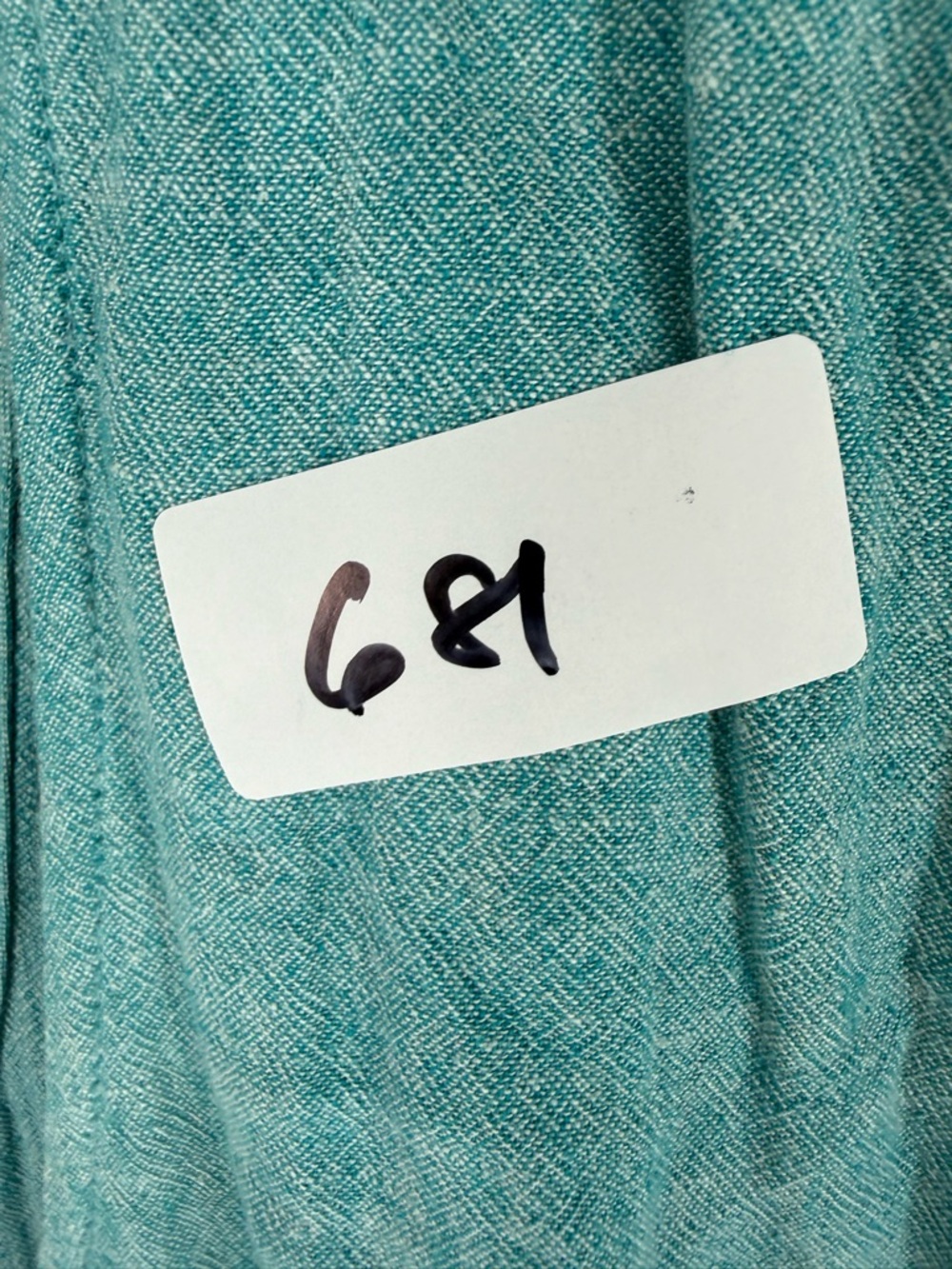 J jill sleeveless Aqua Linen maxi Dress - Picture 7 of 7